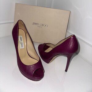 Jimmy Choo - Crown Mae Peep Toe Pump